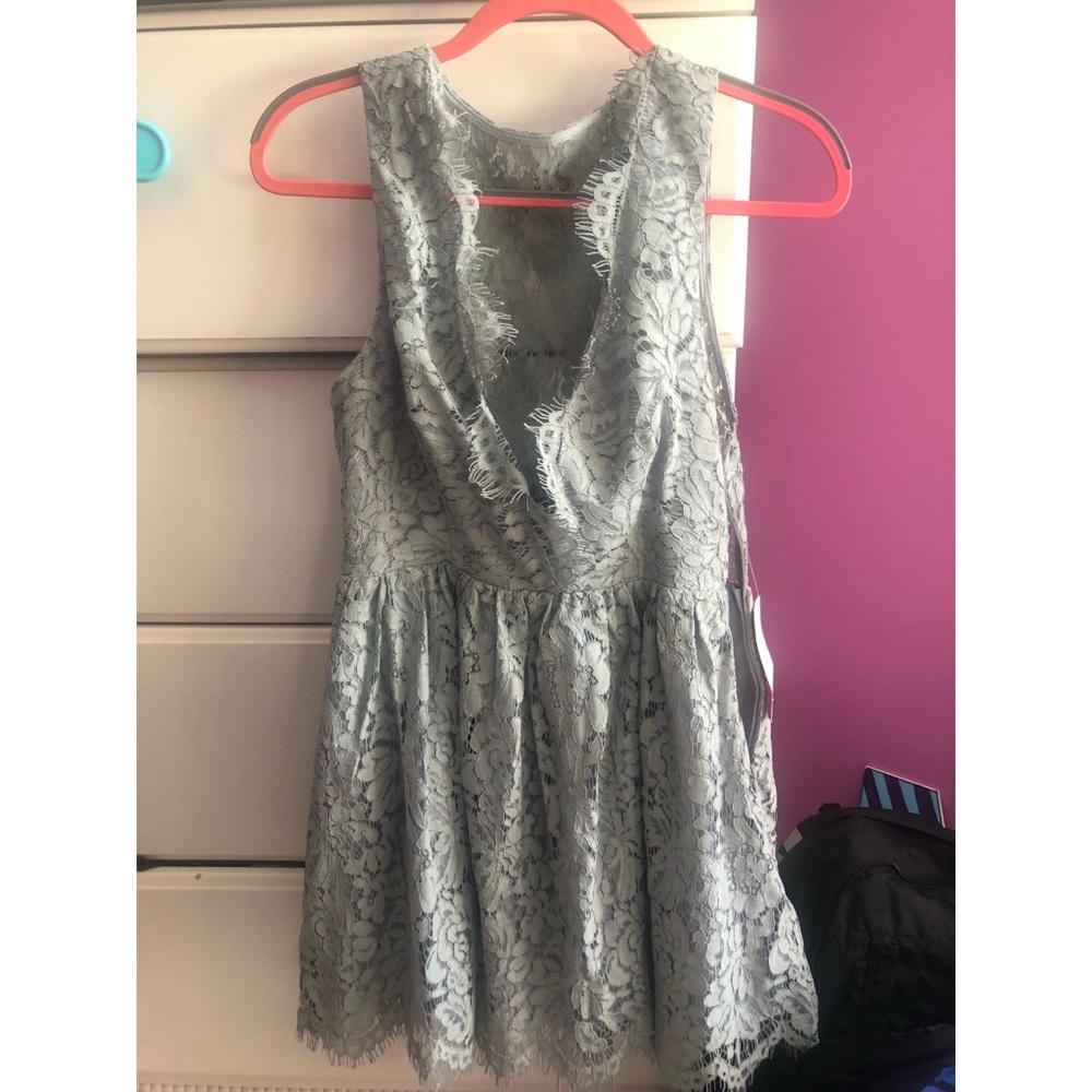 Tobi gray lace dress